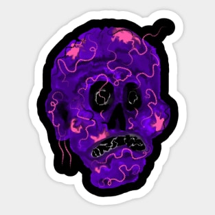 Purple Zombie Sticker